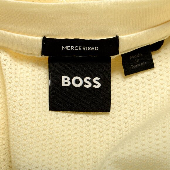 Hugo Boss Men's "Tiburt 349" Ivory See Through Short Sleeve T-Shirt US M IT 50 - Picture 5 of 6